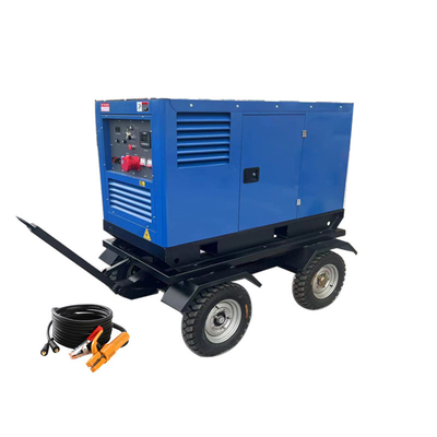 Mobilna przyczepa 800A 400A 430A 500Amp spawarka spalinowa z silnikiem diesla 2 x 2 osoby spawacze generator